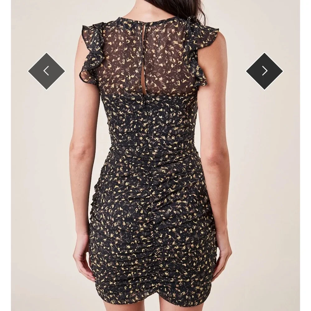 NWT Sugarlips Sherwood Ruched Ruffle dress - Picture 3 of 9